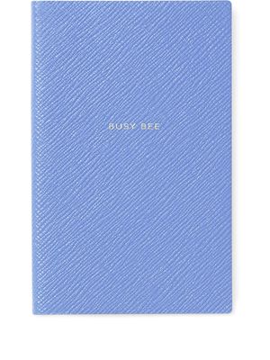 Smythson Panama notebook - Blue