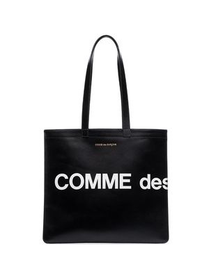 Comme Des Garçons Wallet logo tote bag - Black