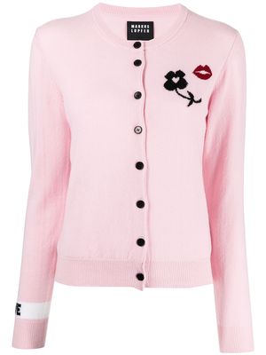 Markus Lupfer Love intarsia knit cardigan - Pink