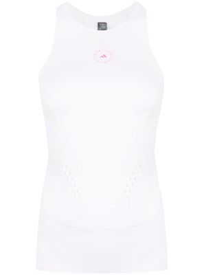 adidas by Stella McCartney logo-print TruePurpose tank top - White