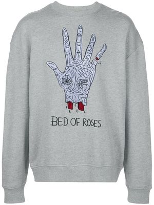 Haculla Bed Of Roses jersey sweatshirt - HEATHER GREY