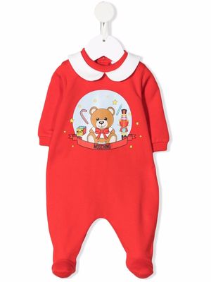 Moschino Kids logo-print cotton pyjamas - Red