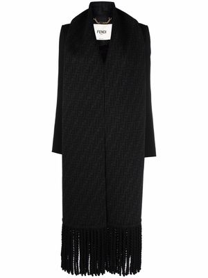 Fendi Giacca scarf-detail jacket - Black