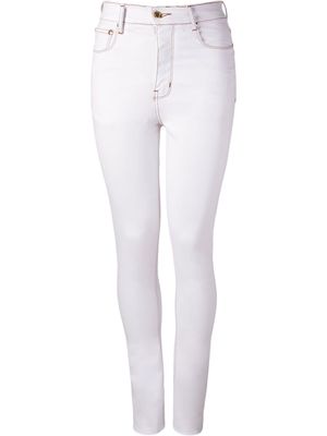 Amapô high waist skinny trousers - White
