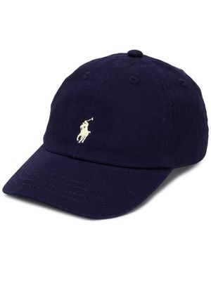 Ralph Lauren Kids logo embroidered panelled cap - Blue