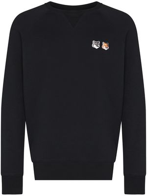 Maison Kitsuné Fox Head cotton sweatshirt - Black