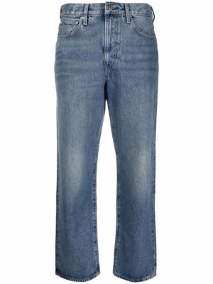 Levi's: Made & Crafted cropped denim jeans - Blue