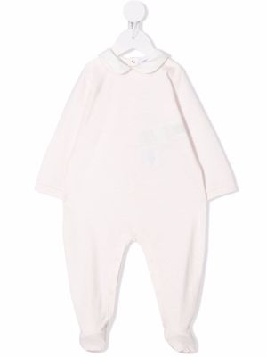 Emporio Armani Kids rounded-collar pajama - White