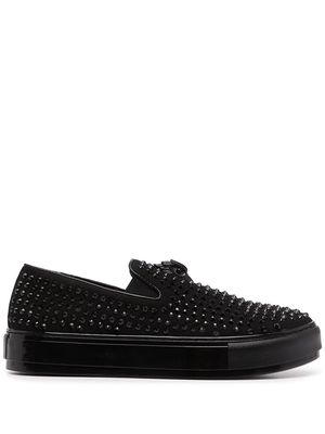 Kurt Geiger London Laney studded slip-on sneakers - Black
