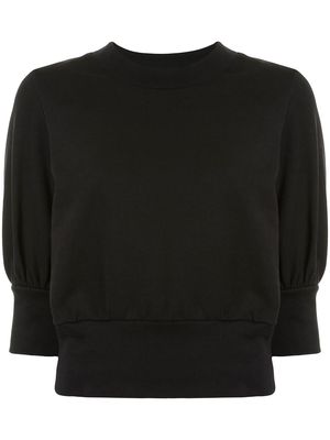 3.1 Phillip Lim French Terry puff-sleeve sweatshirt - Black