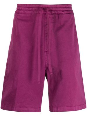 Carhartt WIP logo-patch drawstring shorts - Pink