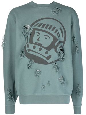 Billionaire Boys Club Astronaut ripped-detail sweatshirt - Green