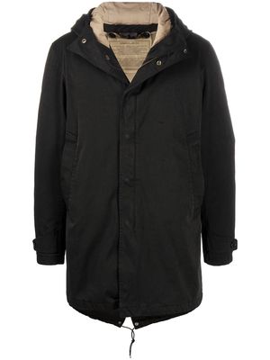 Ten C hooded padded coat - Black