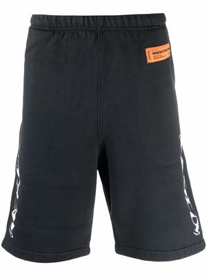Heron Preston logo-print track shorts - Black