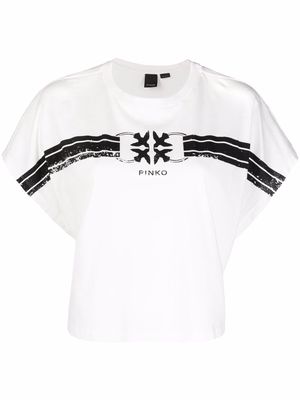 PINKO logo-print T-shirt - White