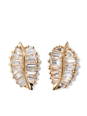 Anita Ko Palm Lead diamond earrings - Gold