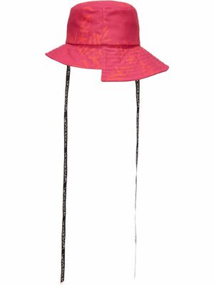 JW Anderson asymmetric bucket hat - Red