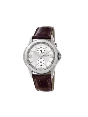 Patek Philippe 2006 pre-owned Travel Time 37mm - SILVER