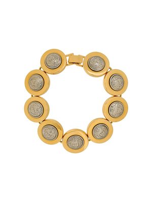 Versace Pre-Owned 1990s Medusa articulated bracelet - Gold