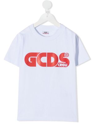 Gcds Kids logo-print T-shirt - White