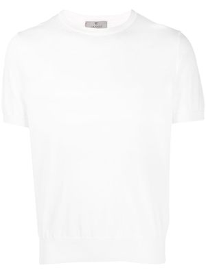 Canali knitted cotton T-shirt - White