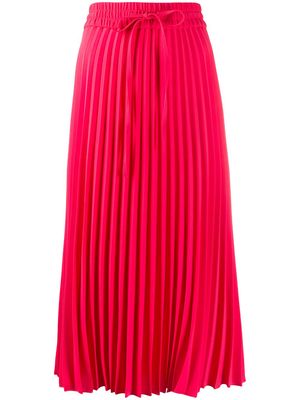 RED Valentino pleated midi skirt - Pink