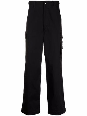Moncler wide-leg cargo trousers - Black
