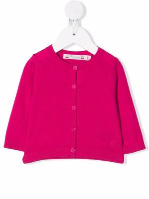 Bonpoint Teyana cherry-embroidered cardigan - Pink