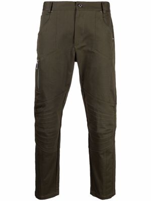 Les Hommes panelled detail skinny trousers - Green