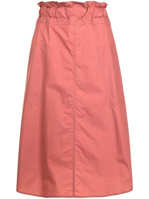 Sofie D'hoore shirred waist midi skirt - Pink