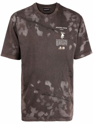 Mauna Kea tie-dye cotton T-shirt - Brown