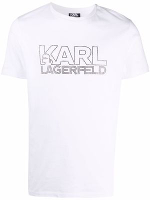 Karl Lagerfeld logo-print short-sleeve T-shirt - White