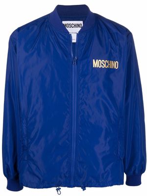 Moschino lightweight logo jacket - Blue
