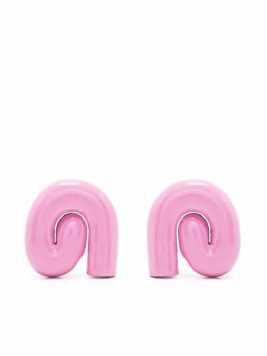 Uncommon Matters Nimbus chunky-swirl earrings - Pink