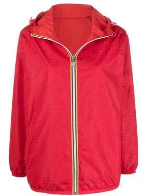 Fendi x K-Way® reversible windbreaker jacket - Red
