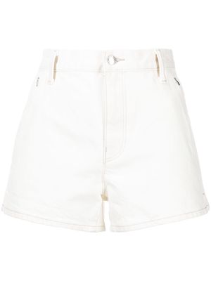 Alexander Wang zip-pocket cotton-denim shorts - White