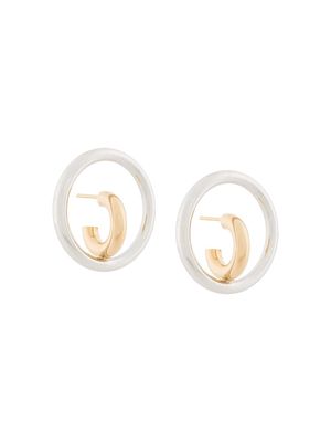Charlotte Chesnais Saturn Blow Medium earrings - Gold