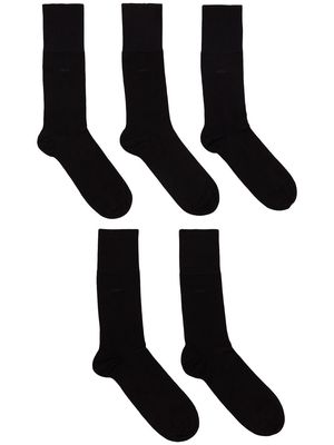 CDLP five-pack logo ankle sock set - Black