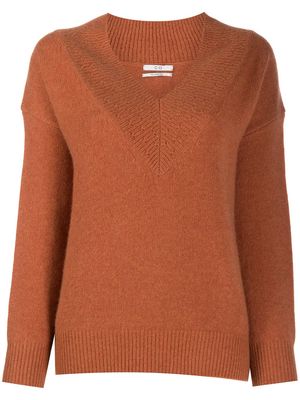 Co V-neck cashmere knit jumper - Neutrals