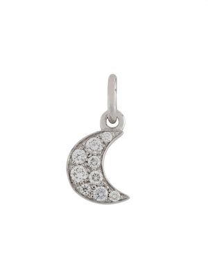 Dodo 18kt white gold diamond Moon charm - Silver