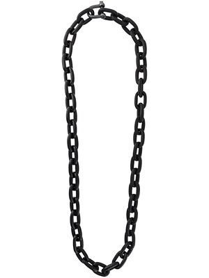 Parts of Four Charm Chain necklace - Black