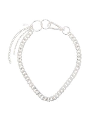 Coup De Coeur logo charm chain necklace - Silver