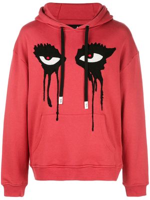 Haculla Moody Eyes hoodie - Red