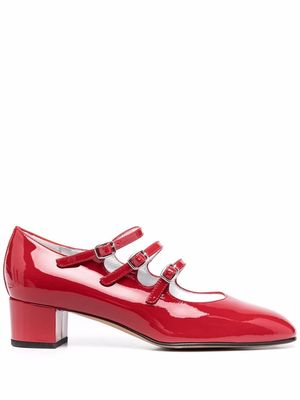 Carel Kina patent-leather pumps - Red