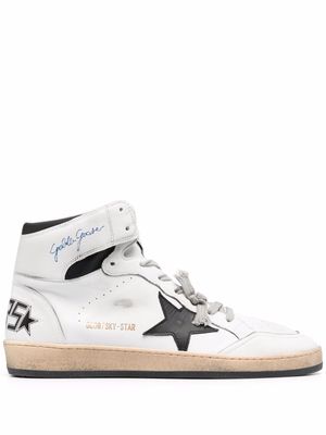 Golden Goose Sky-Star high-top lace-up sneakers - White