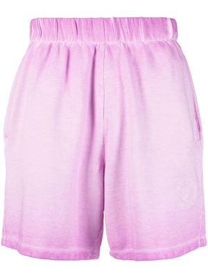 Opening Ceremony embroidered floral track shorts - Purple