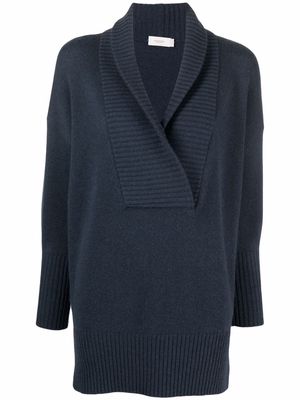 Agnona ribbed-knit cashmere sweater - Blue