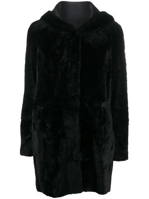 Drome reversible single-breasted coat - Black
