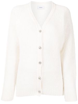 Erdem Marcilly long-sleeve knitted cardigan - White