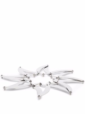 Alessi Augh! extended trivet - Silver